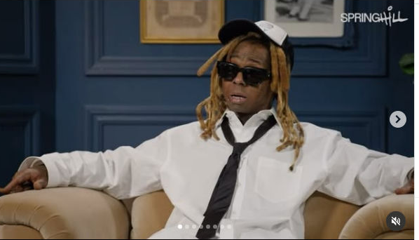 Lil Wayne speaking with Maverick Carter in the SpringHill interview